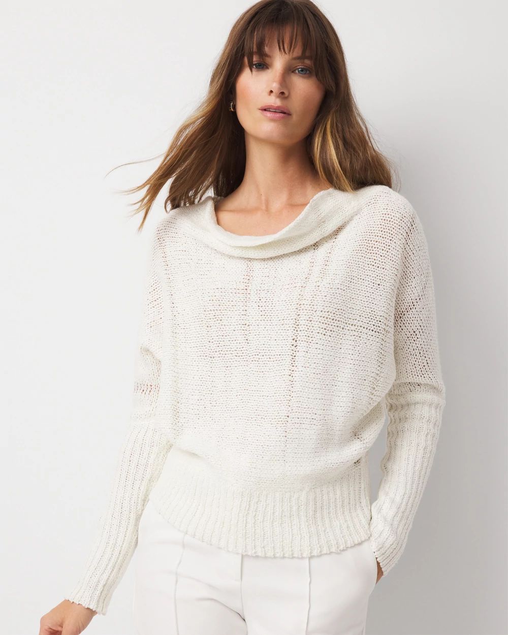 Metallic Dolman Pullover Sweater | White House Black Market